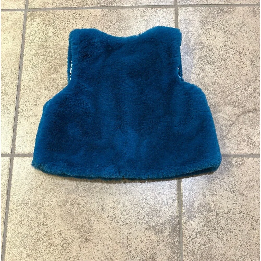 Gymboree Butterfly Garden Faux Fur Vest